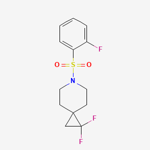 1,1-Difluoro-6-((2-fluorophenyl)sulfonyl)-6-azaspiro[2.5]octane