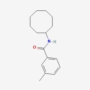 molecular formula C16H23NO B2924169 N-cyclooctyl-3-methylbenzenecarboxamide CAS No. 339018-58-5