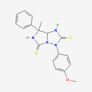 3-(4-methoxyphenyl)-7-methyl-7-phenyldihydro-1H-imidazo[1,5-b][1,2,4]triazole-2,5(3H,6H)-dithione