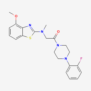1-(4-(2-Fluorophenyl)piperazin-1-yl)-2-((4-methoxybenzo[d]thiazol-2-yl)(methyl)amino)ethanone