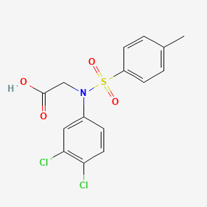 molecular formula C15H13Cl2NO4S B2924180 N-(3,4-dichlorophenyl)-N-[(4-methylphenyl)sulfonyl]glycine CAS No. 884987-04-6