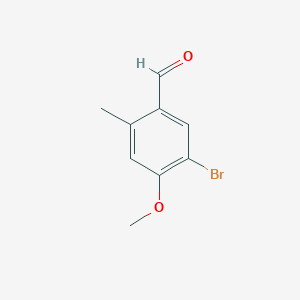 molecular formula C9H9BrO2 B2924202 5-Bromo-4-methoxy-2-methylbenzaldehyde CAS No. 1208795-91-8