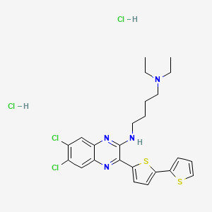 N-(3-[2,20]bithiophenyl-5-yl-6,7-dichloroquinoxalin-2-yl)-N,N-diethyl-butane-1,4-diamine.dihydrochloride