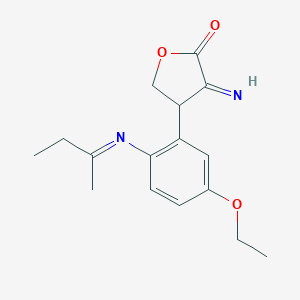 4-{5-ethoxy-2-[(1-methylpropylidene)amino]phenyl}-3-iminodihydro-2(3H)-furanone