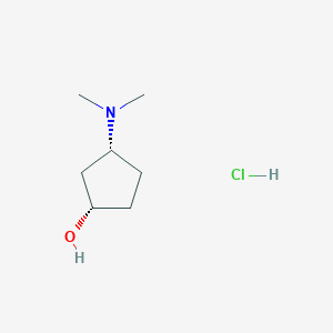 (1S,3R)-3-(Dimethylamino)cyclopentan-1-ol;hydrochloride