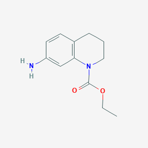 molecular formula C12H16N2O2 B2924213 Ethyl 7-amino-3,4-dihydroquinoline-1(2H)-carboxylate CAS No. 1249671-44-0