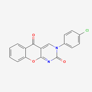 molecular formula C17H9ClN2O3 B2924218 3-(4-chlorophenyl)-2H-chromeno[2,3-d]pyrimidine-2,5(3H)-dione CAS No. 343375-21-3