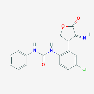 N-[4-chloro-2-(4-imino-5-oxotetrahydro-3-furanyl)phenyl]-N'-phenylurea