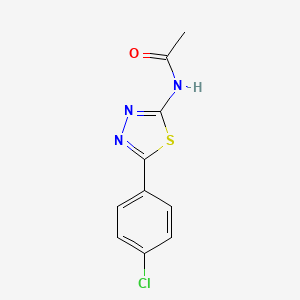 N-(5-(4-chlorophenyl)-1,3,4-thiadiazol-2-yl)acetamide