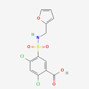 2,4-Dichloro-5-[(furan-2-ylmethyl)sulfamoyl]benzoic acid