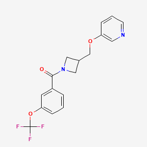 3-({1-[3-(Trifluoromethoxy)benzoyl]azetidin-3-yl}methoxy)pyridine