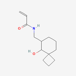 N-[(9-Hydroxyspiro[3.5]nonan-8-yl)methyl]prop-2-enamide