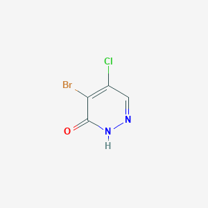 molecular formula C4H2BrClN2O B2924272 4-溴-5-氯-3(2H)-哒嗪酮 CAS No. 119729-96-3