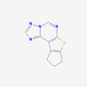molecular formula C10H8N4S B292429 7,8-Propano-6-thia-1,3,3a,5-tetraaza-as-indacene 