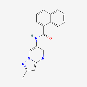 molecular formula C18H14N4O B2924292 N-(2-methylpyrazolo[1,5-a]pyrimidin-6-yl)-1-naphthamide CAS No. 1798028-91-7