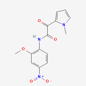 N-(2-methoxy-4-nitrophenyl)-2-(1-methyl-1H-pyrrol-2-yl)-2-oxoacetamide