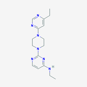 N-Ethyl-2-[4-(6-ethylpyrimidin-4-yl)piperazin-1-yl]pyrimidin-4-amine