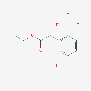 Ethyl 2-[2,5-bis(trifluoromethyl)phenyl]acetate