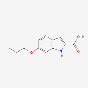 molecular formula C12H13NO3 B2924330 6-propoxy-1H-indole-2-carboxylic Acid CAS No. 383133-74-2