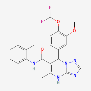7-(4-(difluoromethoxy)-3-methoxyphenyl)-5-methyl-N-(o-tolyl)-4,7-dihydro-[1,2,4]triazolo[1,5-a]pyrimidine-6-carboxamide