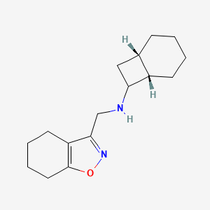 molecular formula C16H24N2O B2924334 (1S,6S)-N-(4,5,6,7-Tetrahydro-1,2-benzoxazol-3-ylmethyl)bicyclo[4.2.0]octan-7-amine CAS No. 2377030-52-7