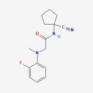 N-(1-cyanocyclopentyl)-2-[(2-fluorophenyl)(methyl)amino]acetamide