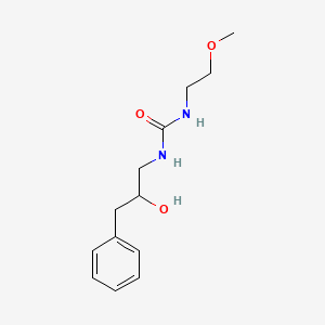 molecular formula C13H20N2O3 B2924345 1-(2-Hydroxy-3-phenylpropyl)-3-(2-methoxyethyl)urea CAS No. 1351618-27-3