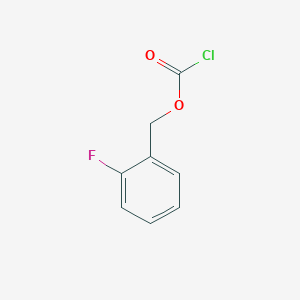 molecular formula C8H6ClFO2 B2924365 (2-氟苯基)甲基氯甲酸酯 CAS No. 1326308-94-4