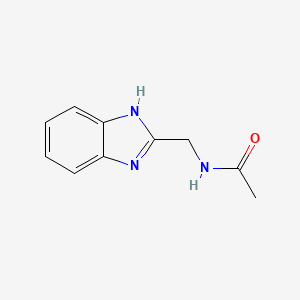 molecular formula C10H11N3O B2924368 N-(1H-benzimidazol-2-ylmethyl)acetamide CAS No. 30770-21-9