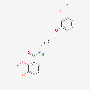 molecular formula C20H18F3NO4 B2924369 2,3-二甲氧基-N-{4-[3-(三氟甲基)苯氧基]丁-2-炔-1-基}苯甲酰胺 CAS No. 1421528-16-6