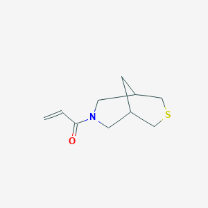 molecular formula C10H15NOS B2924382 1-(3-Thia-7-azabicyclo[3.3.1]nonan-7-yl)prop-2-en-1-one CAS No. 2224353-94-8