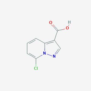molecular formula C8H5ClN2O2 B2924385 7-Chloropyrazolo[1,5-a]pyridine-3-carboxylic acid CAS No. 1352396-35-0