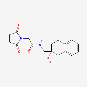 2-(2,5-dioxopyrrolidin-1-yl)-N-((2-hydroxy-1,2,3,4-tetrahydronaphthalen-2-yl)methyl)acetamide