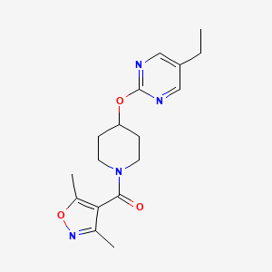 (3,5-Dimethyl-1,2-oxazol-4-yl)-[4-(5-ethylpyrimidin-2-yl)oxypiperidin-1-yl]methanone