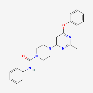4-(2-methyl-6-phenoxypyrimidin-4-yl)-N-phenylpiperazine-1-carboxamide