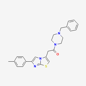 1-(4-Benzylpiperazin-1-yl)-2-(6-(p-tolyl)imidazo[2,1-b]thiazol-3-yl)ethanone