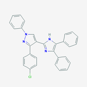 3-(4-chlorophenyl)-4-(4,5-diphenyl-1H-imidazol-2-yl)-1-phenyl-1H-pyrazole