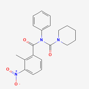 molecular formula C20H21N3O4 B2924444 N-(2-methyl-3-nitrobenzoyl)-N-phenylpiperidine-1-carboxamide CAS No. 899755-17-0