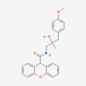 molecular formula C25H25NO4 B2924445 N-[2-hydroxy-3-(4-methoxyphenyl)-2-methylpropyl]-9H-xanthene-9-carboxamide CAS No. 1396845-87-6
