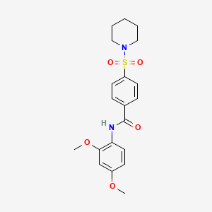 N-(2,4-dimethoxyphenyl)-4-(piperidin-1-ylsulfonyl)benzamide