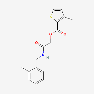 2-((2-Methylbenzyl)amino)-2-oxoethyl 3-methylthiophene-2-carboxylate