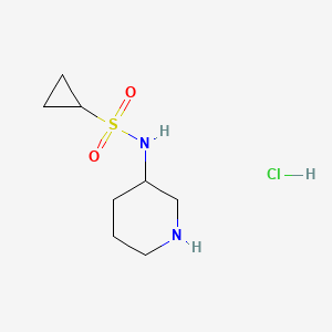N-Piperidin-3-ylcyclopropanesulfonamide;hydrochloride