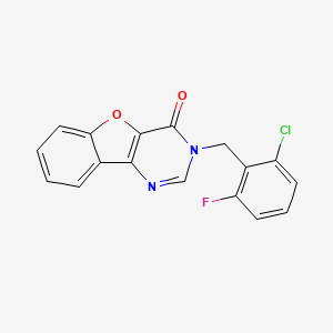 3-(2-chloro-6-fluorobenzyl)benzofuro[3,2-d]pyrimidin-4(3H)-one
