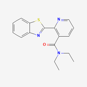 molecular formula C17H17N3OS B2924457 2-(1,3-benzothiazol-2-yl)-N,N-diethylpyridine-3-carboxamide CAS No. 873856-45-2