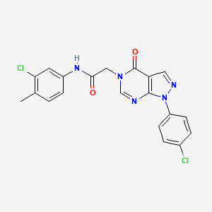 N-(3-chloro-4-methylphenyl)-2-(1-(4-chlorophenyl)-4-oxo-1H-pyrazolo[3,4-d]pyrimidin-5(4H)-yl)acetamide