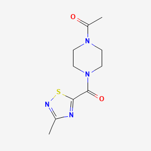 1-(4-(3-Methyl-1,2,4-thiadiazole-5-carbonyl)piperazin-1-yl)ethanone