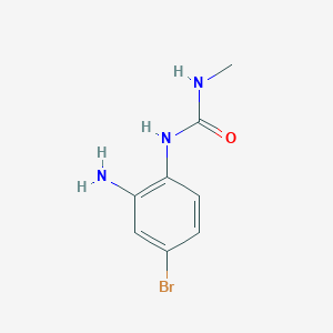 molecular formula C8H10BrN3O B2924467 1-(2-Amino-4-bromophenyl)-3-methylurea CAS No. 1553236-72-8
