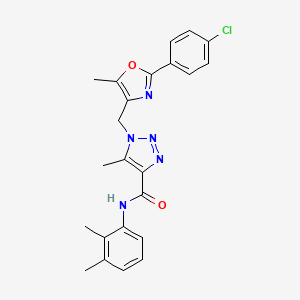1-((2-(4-chlorophenyl)-5-methyloxazol-4-yl)methyl)-N-(2,3-dimethylphenyl)-5-methyl-1H-1,2,3-triazole-4-carboxamide