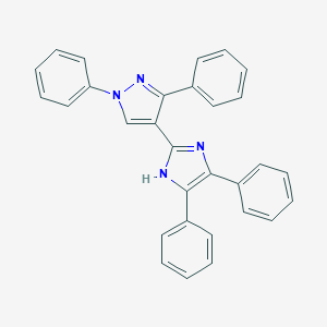 molecular formula C30H22N4 B292447 4-(4,5-diphenyl-1H-imidazol-2-yl)-1,3-diphenyl-1H-pyrazole 