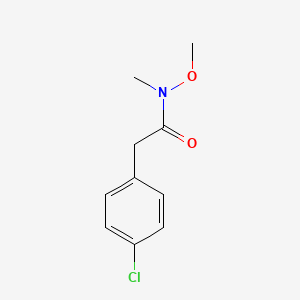 molecular formula C10H12ClNO2 B2924472 2-(4-chlorophenyl)-N-methoxy-N-methylacetamide CAS No. 946402-83-1